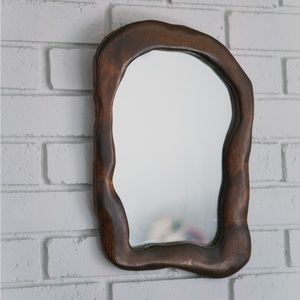 Wonky wood mirror